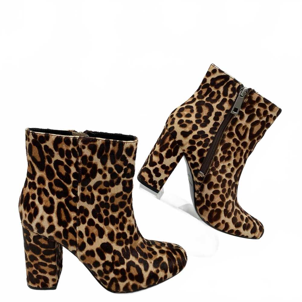 Charles David Leopard Print Heels | Women’s Size 6.5, Tan/Brown Bootie